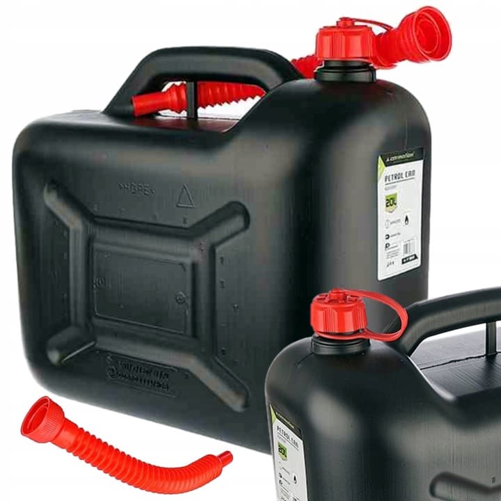 Bensindunk 20L, bränsledunk, plast, certifierat - 2
