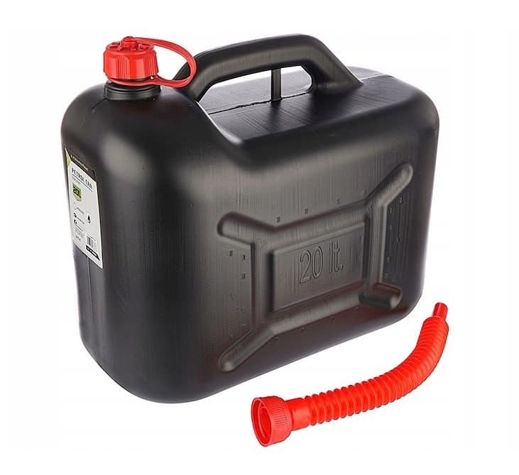 Bensindunk 20L, bränsledunk, plast, certifierat