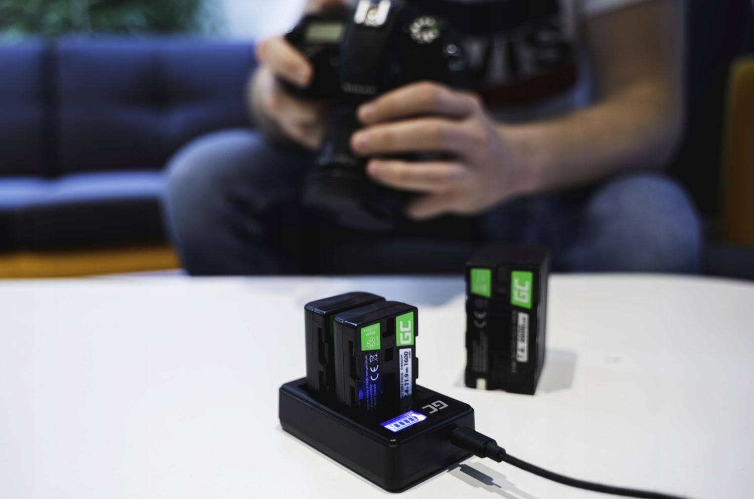 Övriga 3 Batteri motsvarande Canon LP-E6, 1600 mAh, Green Cell - 6