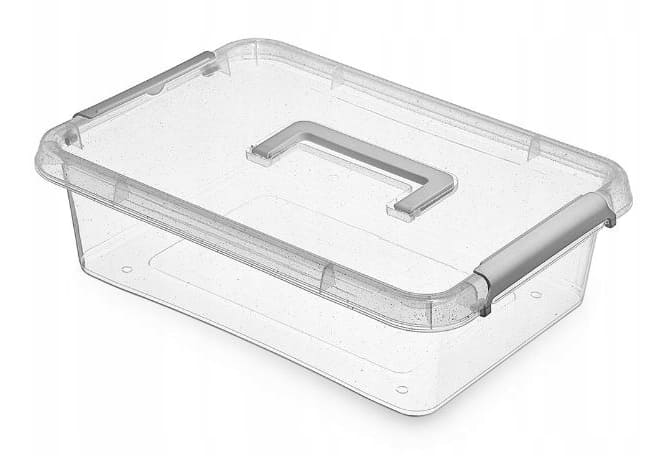Förvaringsbox med handtag 2st Nano box, för mat eller diverse saker 39 x 29 x 1 cm, 8.5L