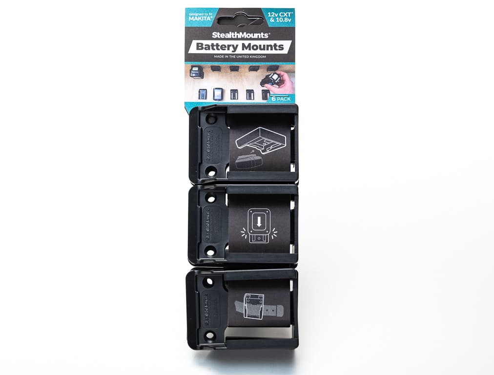 Stealth Mounts Batterihållare 6 st. för MAKITA 12v / 10.8V CXT, STEALTHMOUNTS - 3