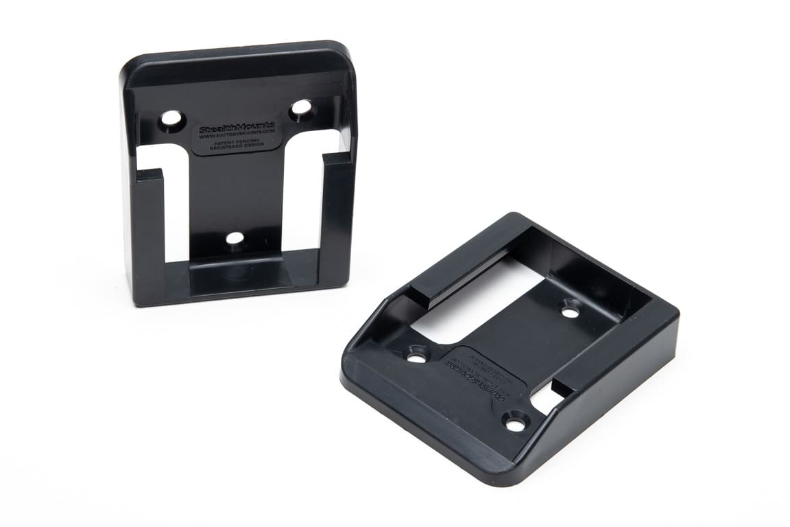 Stealth Mounts Batterifästen 6-pack för Einhell Power X-Change Ozito 18V ABS, StealthMounts - 4