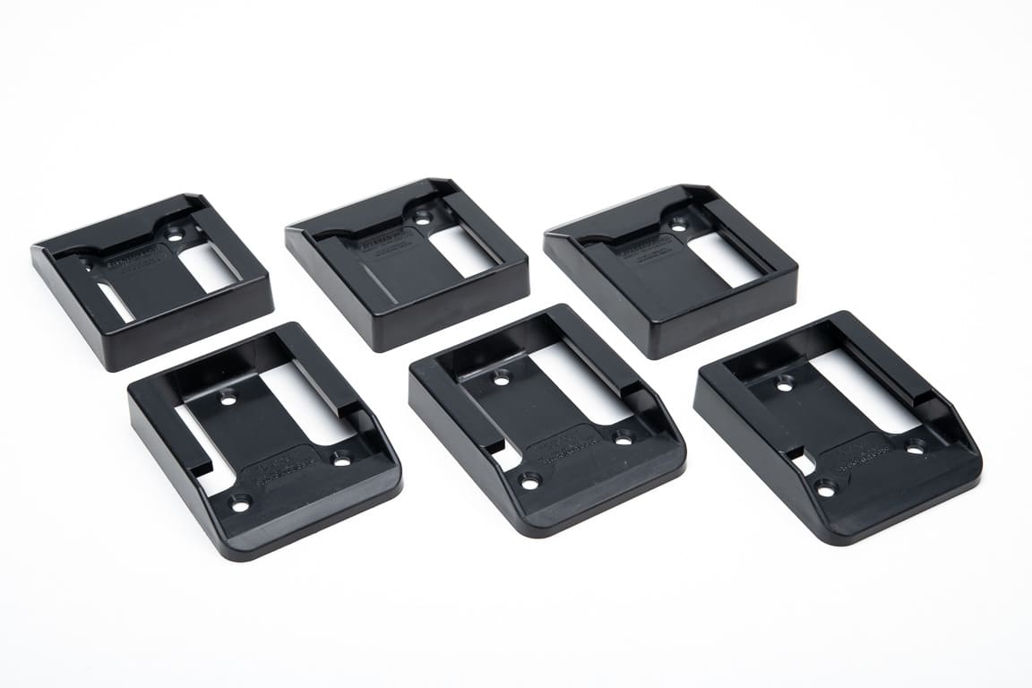 Stealth Mounts Batterifästen 6-pack för Einhell Power X-Change Ozito 18V ABS, StealthMounts - 2