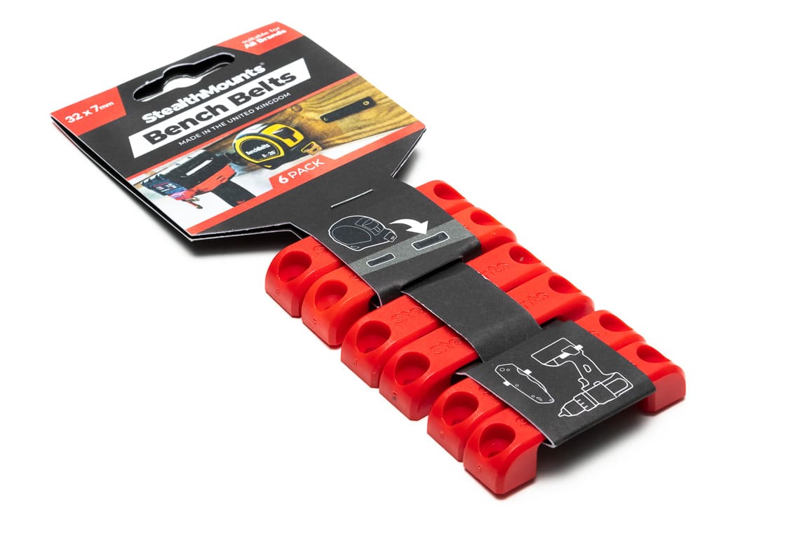 Stealth Mounts Universalfästen Bench Belts 6-pack, STEALTHMOUNTS - 4