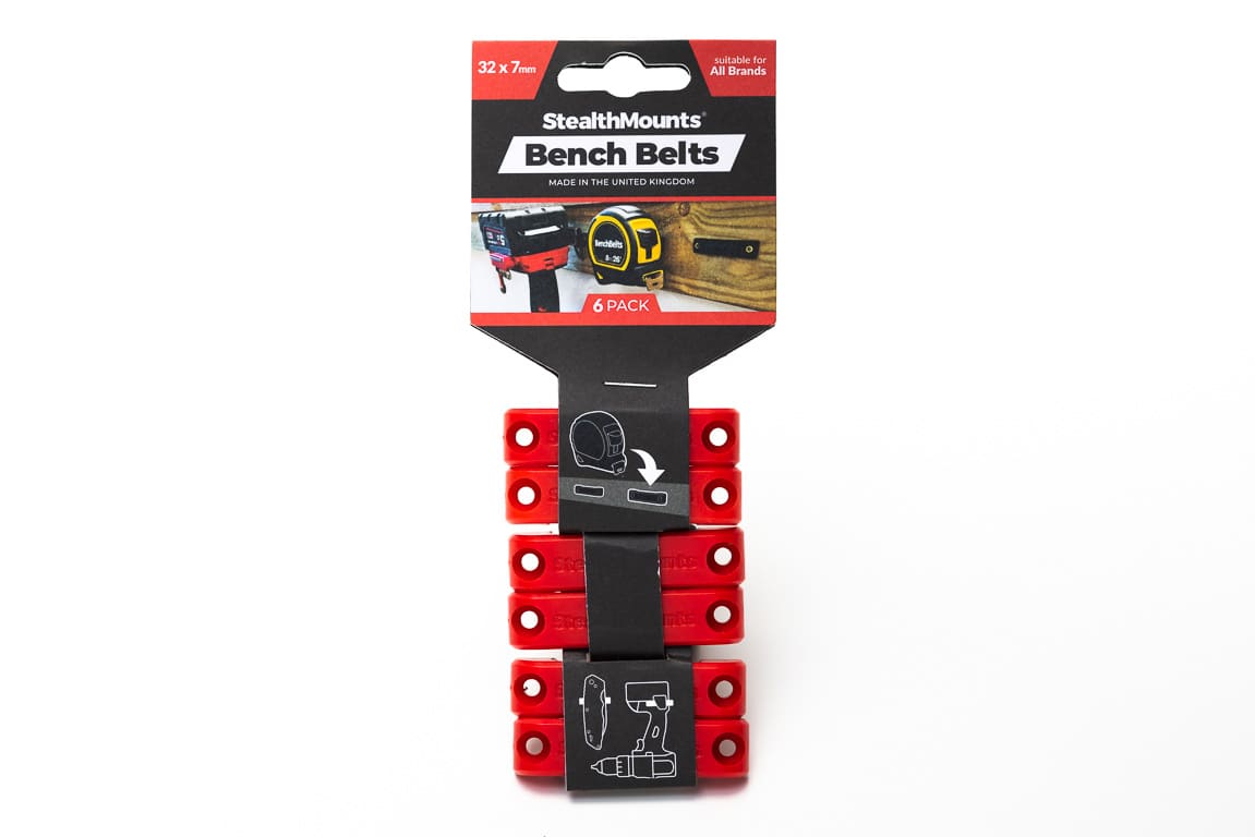 Stealth Mounts Universalfästen Bench Belts 6-pack, STEALTHMOUNTS - 9
