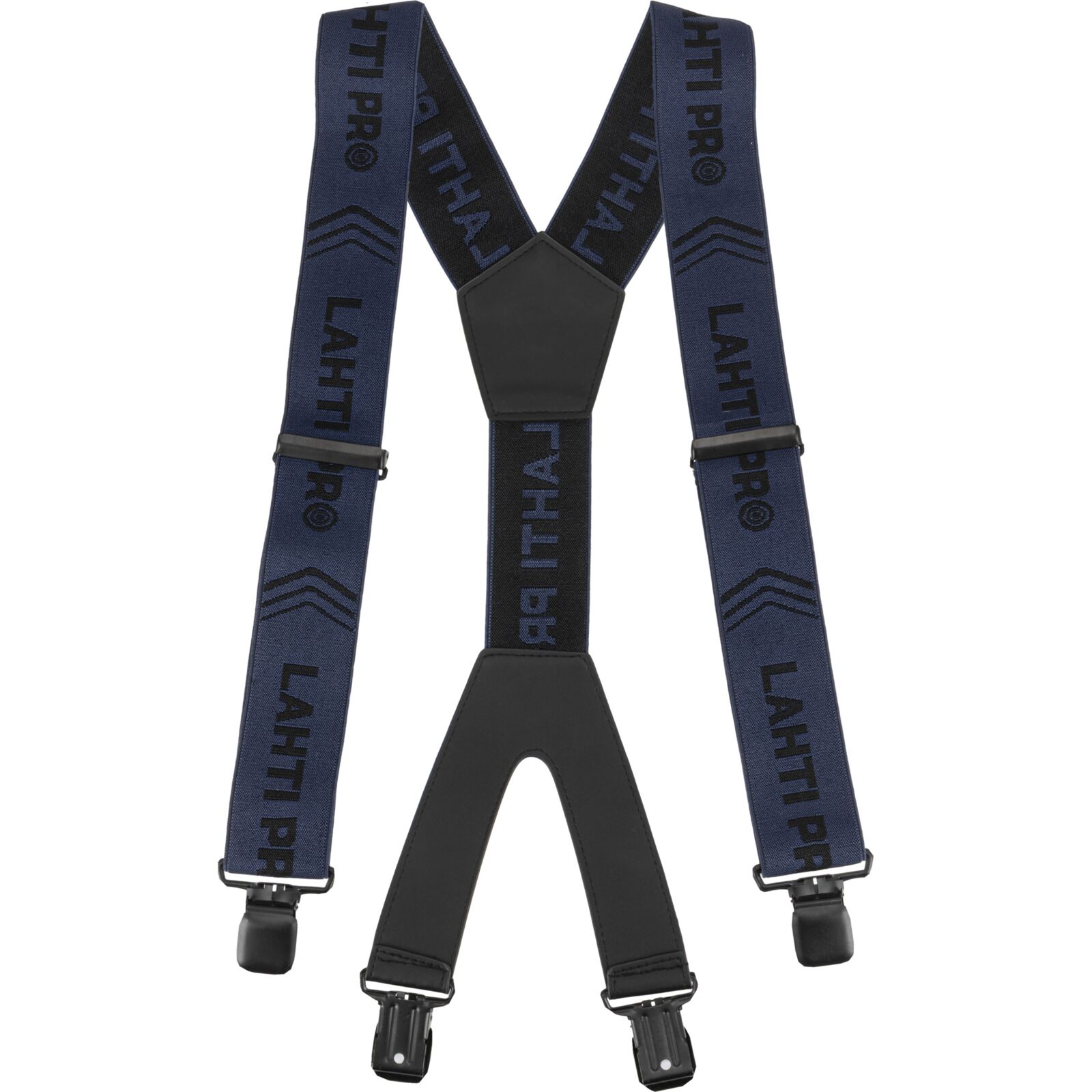 LahtiPro Trouser Braces, Navy Blue-Black, One Size, LAHTI