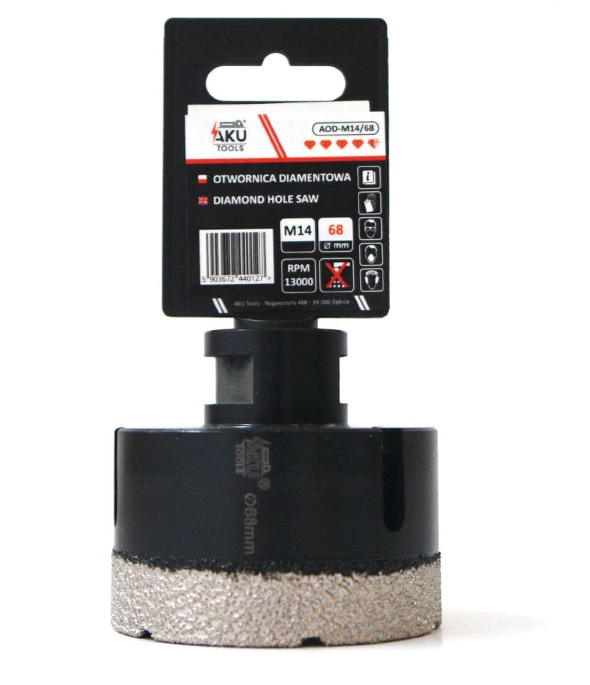 Diamant hålborr 6-68 mm, M14, Aku Tools (Storlek (mm) : 20) - 5