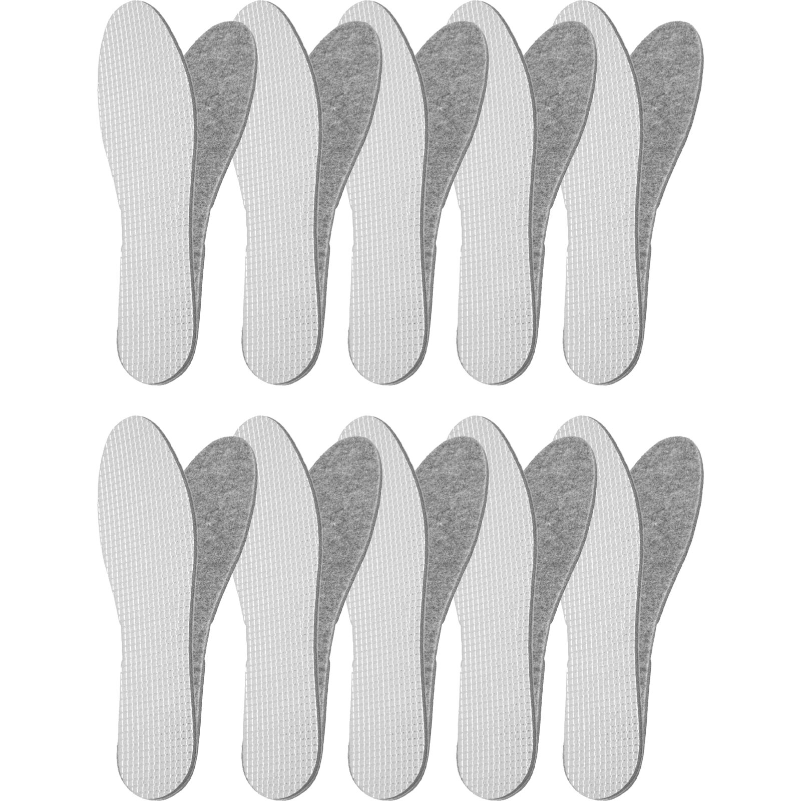 LahtiPro Skoinlägg termiska 6 mm 10-pack filc/aluminium, LAHTI PRO (Skostorlek : 42) - 4