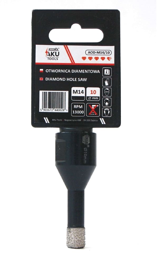 Diamant hålborr 6-68 mm, M14, Aku Tools (Storlek (mm) : 60) - 4