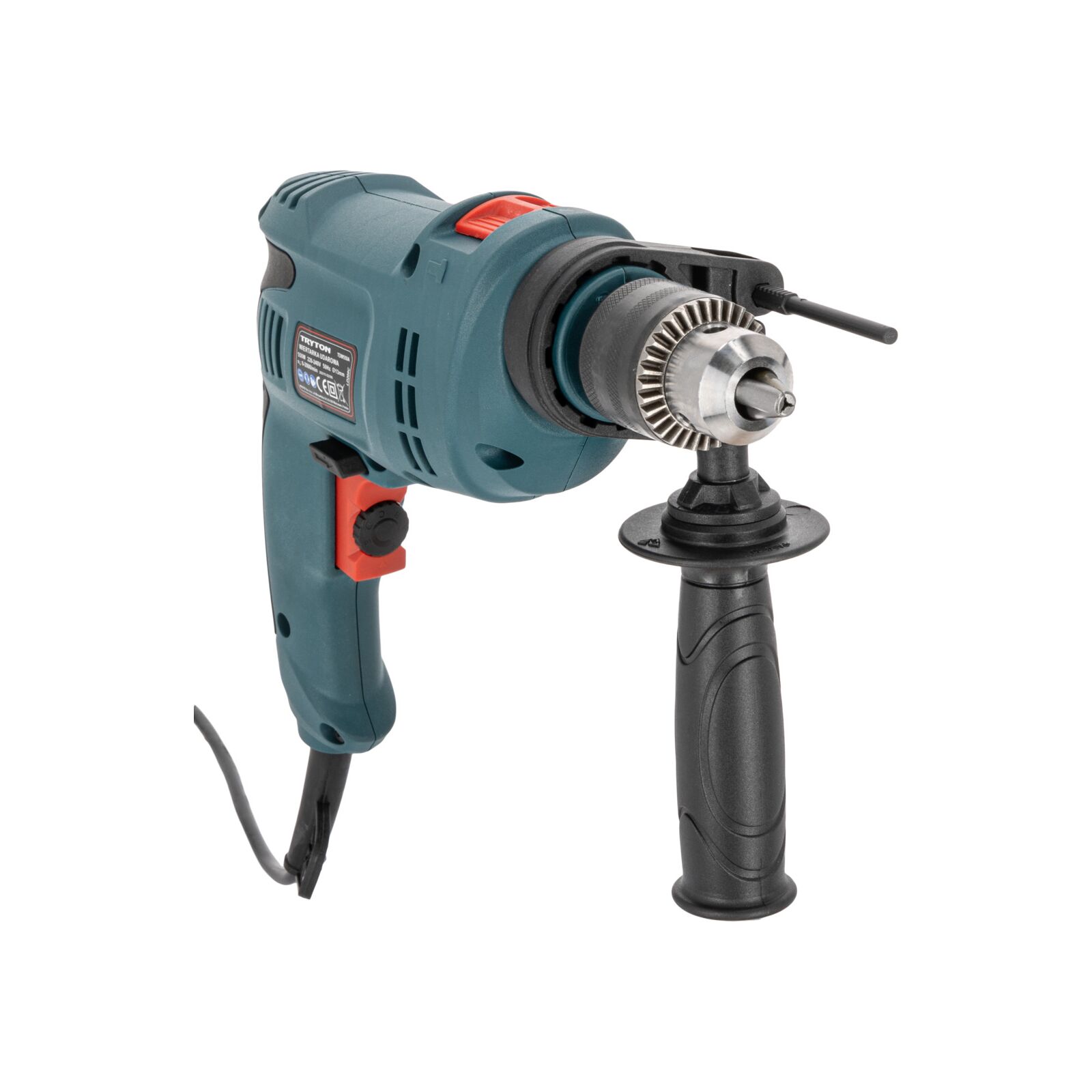 Tryton Slagborrmaskin, Impact Drill 550W, Key Chuck 13 mm l/r - 4