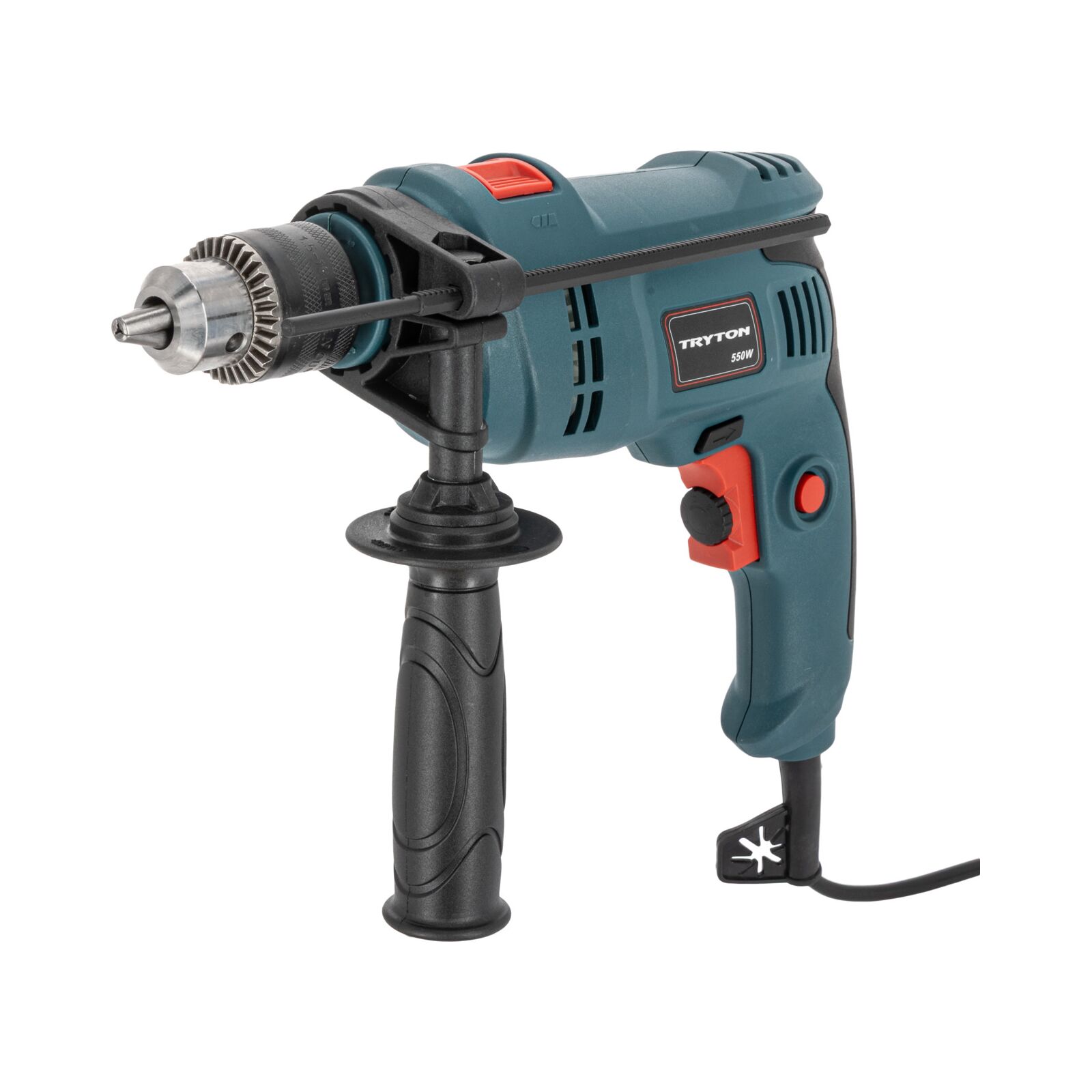 Tryton Slagborrmaskin, Impact Drill 550W, Key Chuck 13 mm l/r - 3