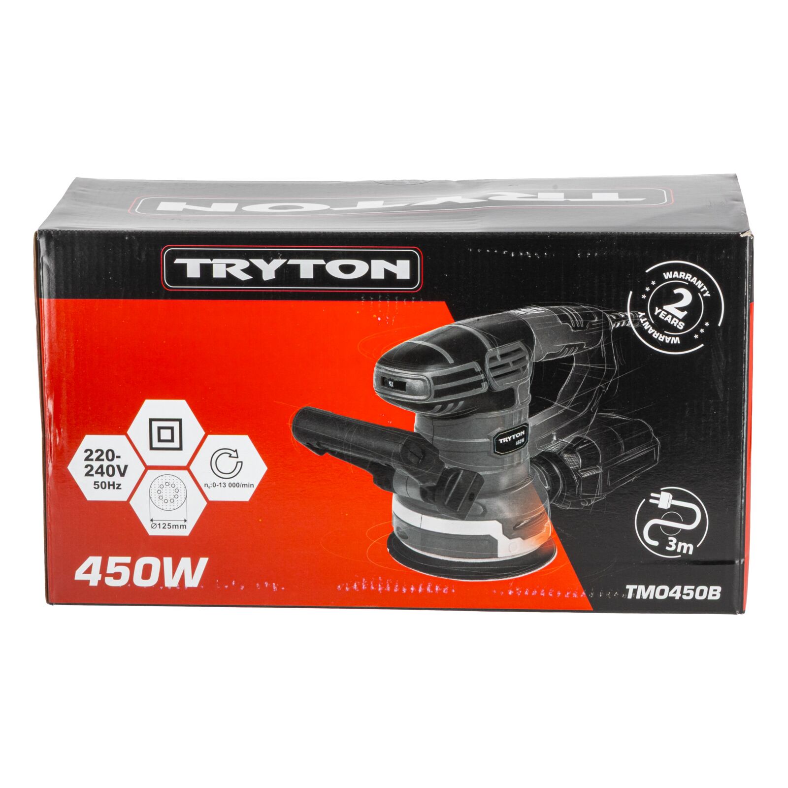 Tryton Polermaskinn ORBITAL SANDER, 450W, 125 mm, 0-13000/MIN - 7