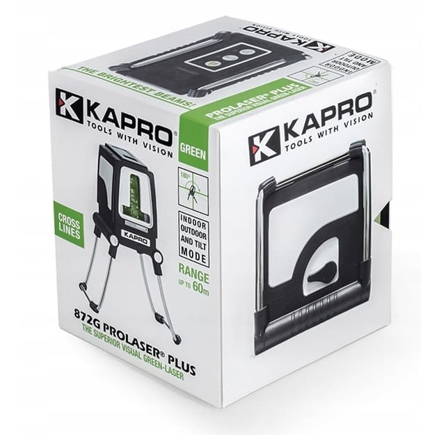 Självnivellerande krysslinjelaser, laserpass, Kapro KA872G - 3