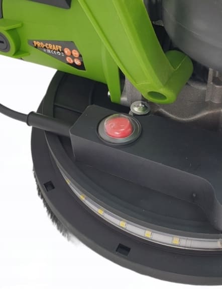VÄGGSLIP 225 mm 1050W, 1750rpm, LED, Procraft - 3