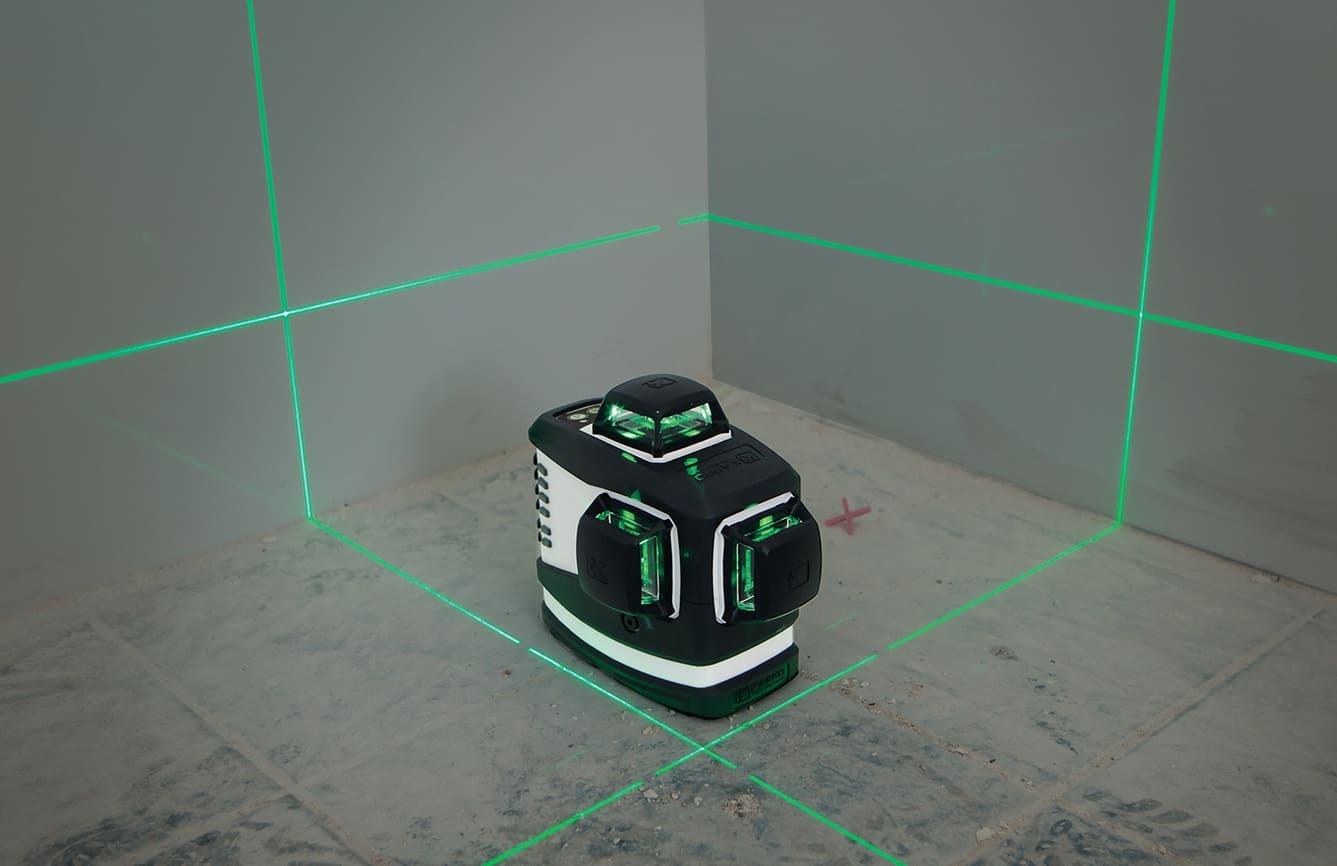 Självnivellerande krysslinjelaser 360° grön, laserpass, Kapro KA 883GN Prolaser - 8