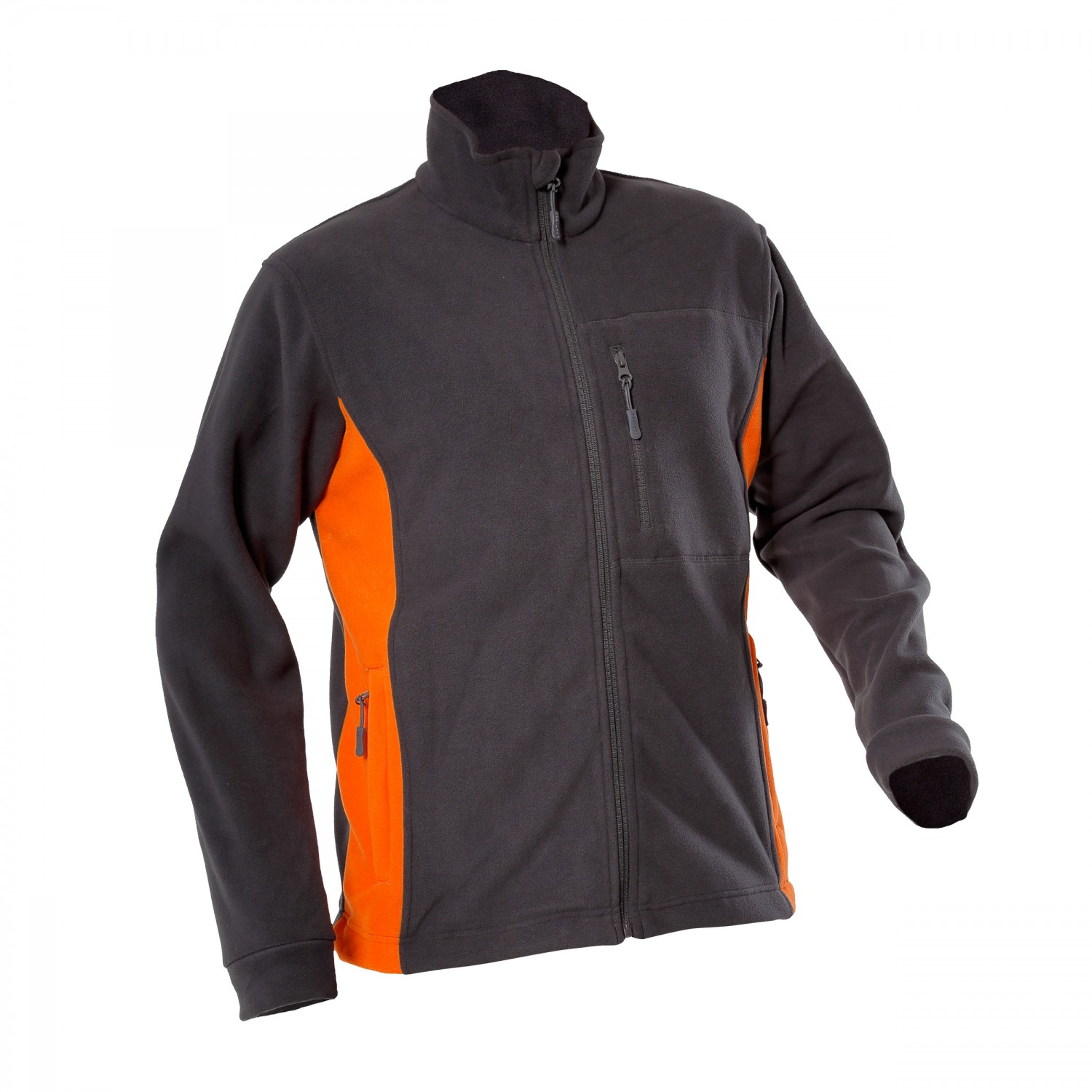 LahtiPro Fleece Jacket, Graphite and Orange, S , CE, LAHTI - 4