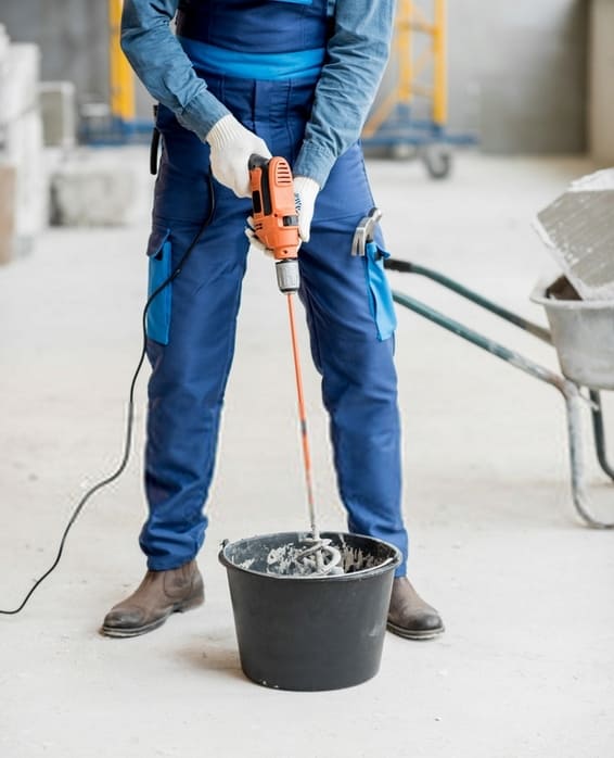 Hink 10st, blandartunna i plast, svart, för vatten till fix, fog, spackel etc (Mängd (Liter) : 16) - 2