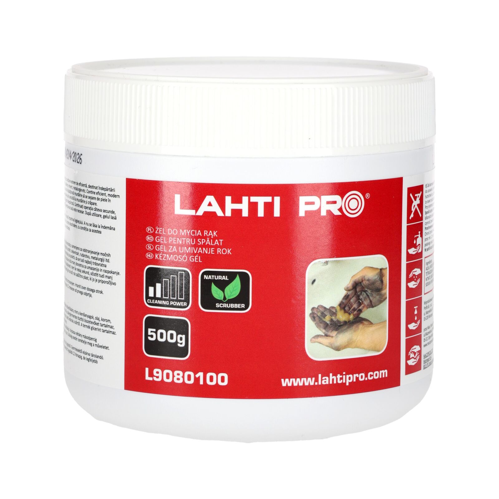 LahtiPro Hand Cleaning Gel Protexa Eco Plus P150, 500Gr, LAHTI