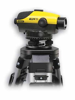 STANLEY Intellilevel AL24DVP, automatiskt vattenpass 24x, max 90m, 1.6 mm/45m, inkl. stativ, väska (UKströmkontakt) + tillbehör