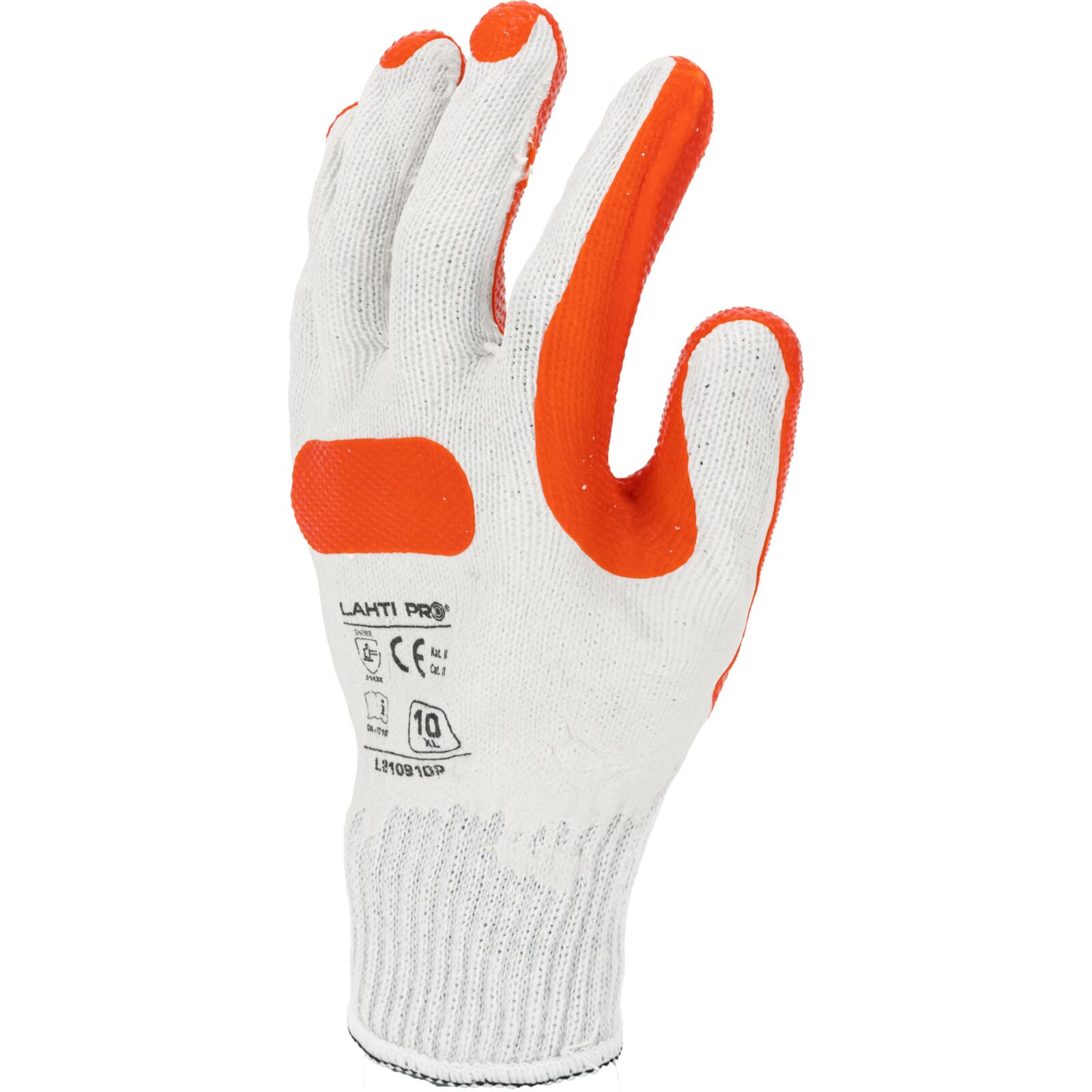 LahtiPro Arbetsha ndskar LATEX RödVit L210910P - 3