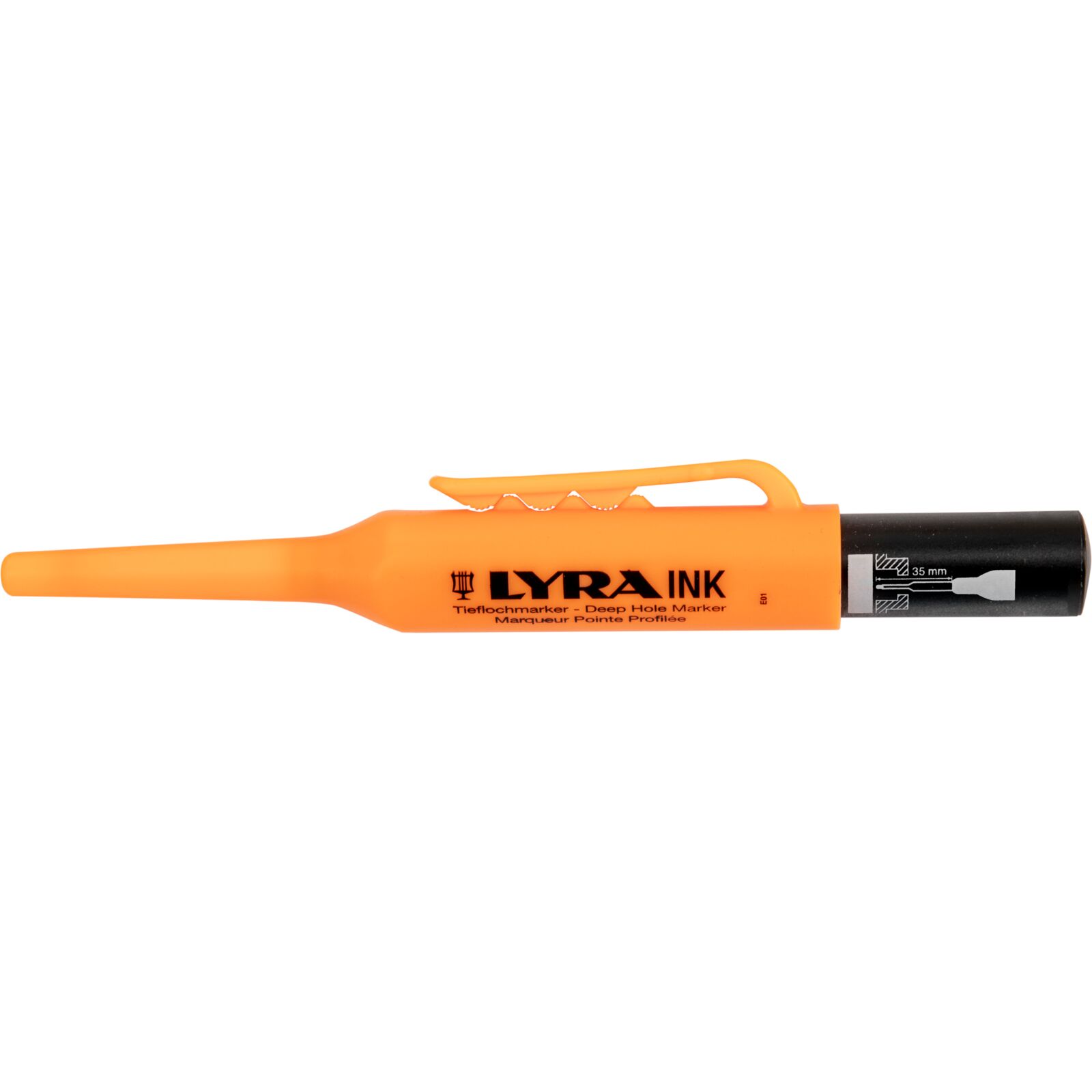 LahtiPro Lyra-Ink Deep-Hole-Marker Black