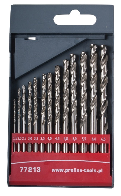 PROLINE TOOLS Metallborr HSS DIN3381.5-6.5 mm, sats 13st, Proline