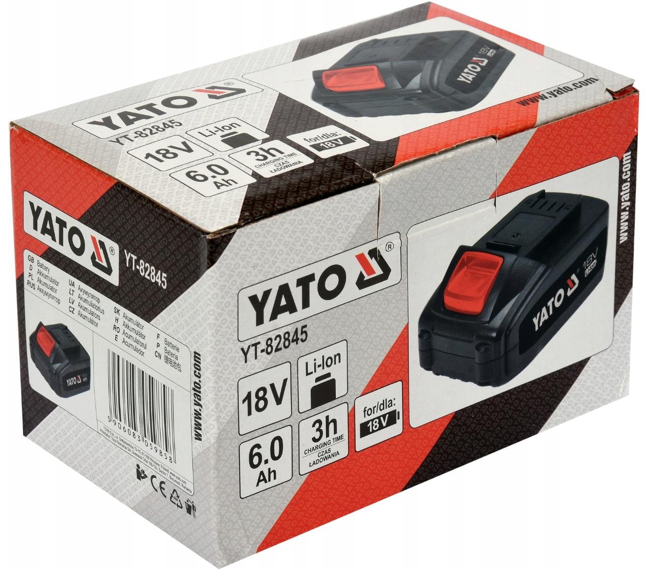 Batteri 18V 6Ah Li-Ion, YATO - 3