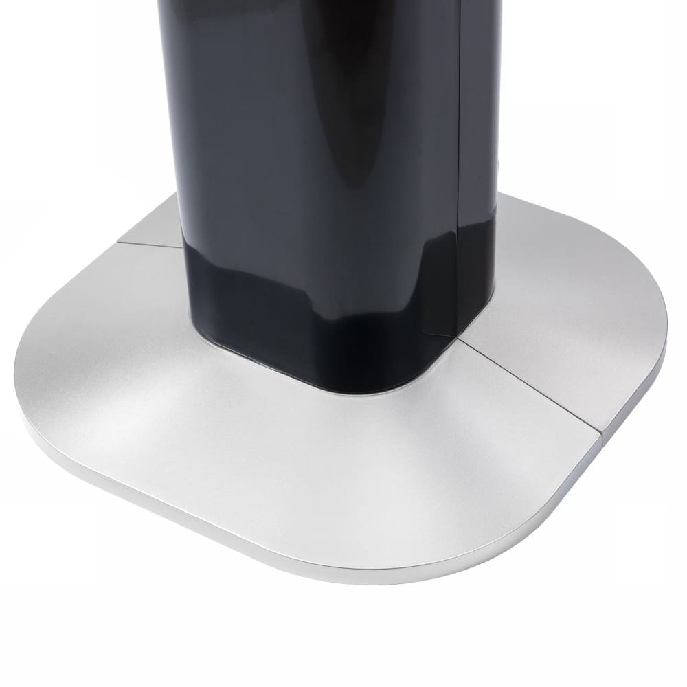 Tornfläkt, pelarfläkt 121 cm, tyst exklusiv stående fläkt, golvfläkt med fjärrkontroll, 90W, svart, Powermat Black Tower (demoex) - 8