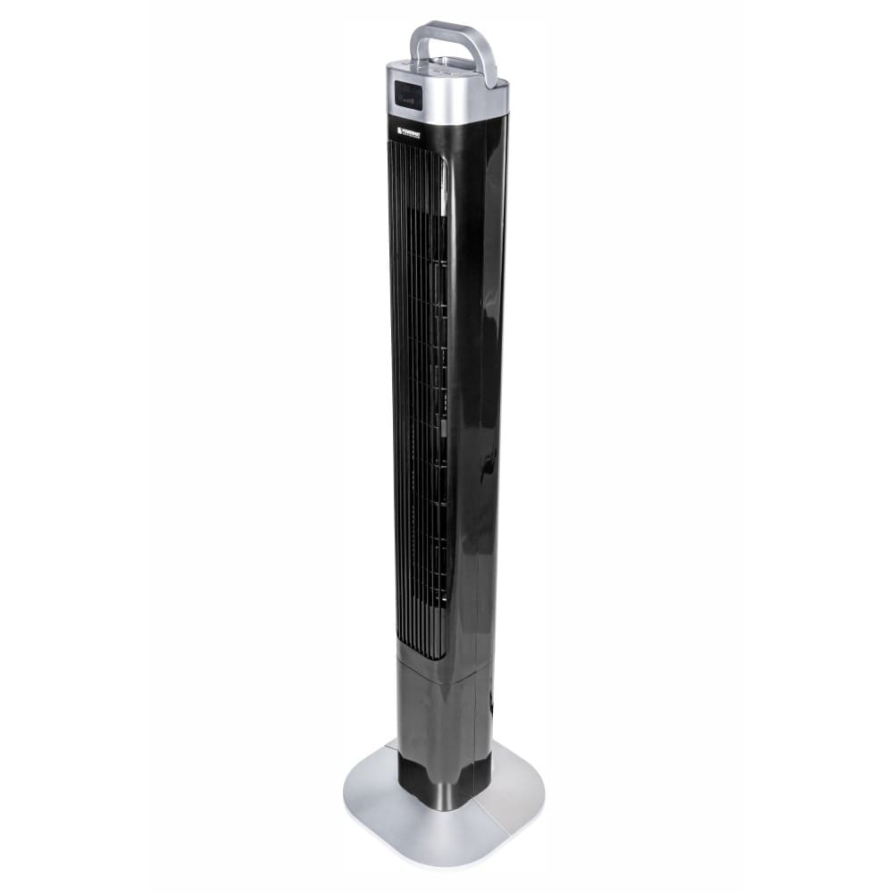 Tornfläkt, pelarfläkt 121 cm, tyst exklusiv stående fläkt, golvfläkt med fjärrkontroll, 90W, svart, Powermat Black Tower (demoex) - 10
