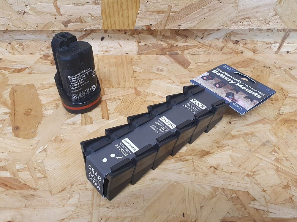 Stealth Mounts Batterifästen 6 st. för BOSCH 12v / 10.8V, STEALTHMOUNTS - 2