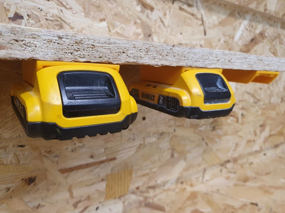 Stealth Mounts Batterihållare 6 st. för DEWALT XR 18v 20v 54v 60v Flexvolt, STEALTHMOUNTS - 11