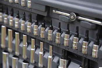 PROLINE TOOLS Hylsnyckelsats 217st, 1/4, 3/8, 1/2, 3.5-32 mm, långa och korta hylsor, U-ringnycklar, CRV, Proline