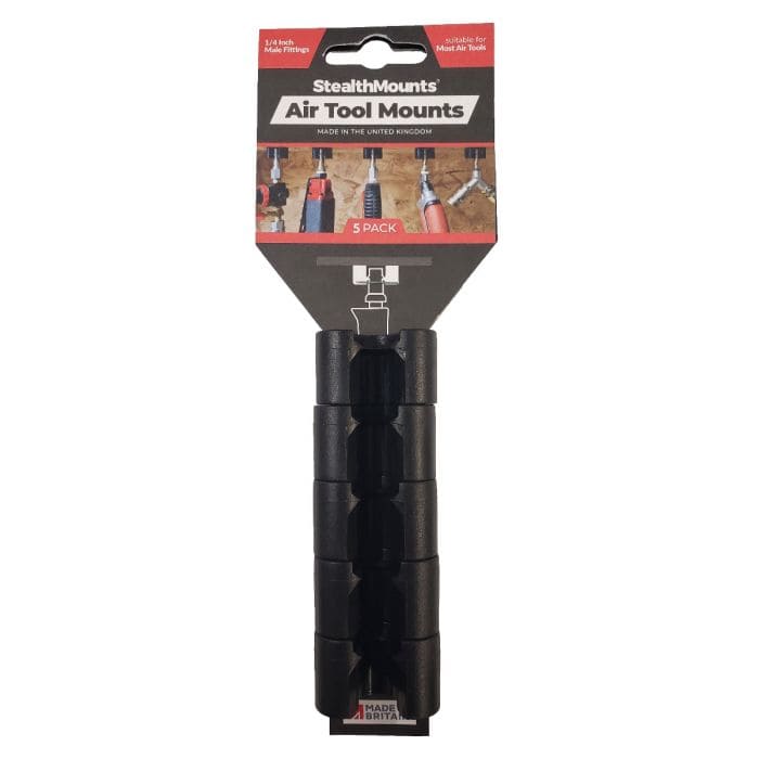 Stealth Mounts Verktygshållare för luftverktyg - Air Tool Mounts 1/4 Fitting, 5 Pack, STEALTHMOUNTS