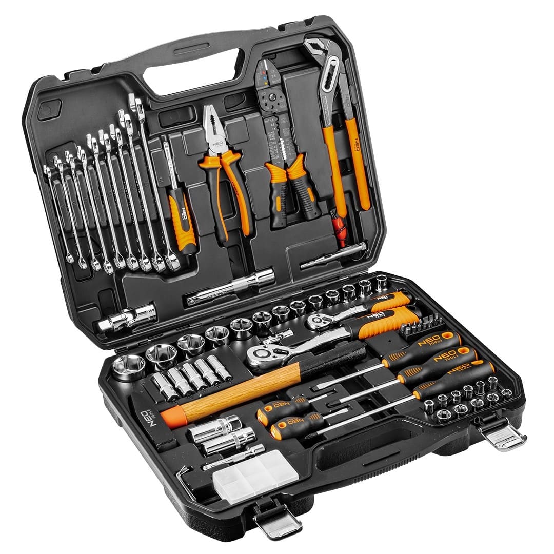 Neo Tools Hylsnyckelsats 100 delar 1/2, 1/4, NeoTools