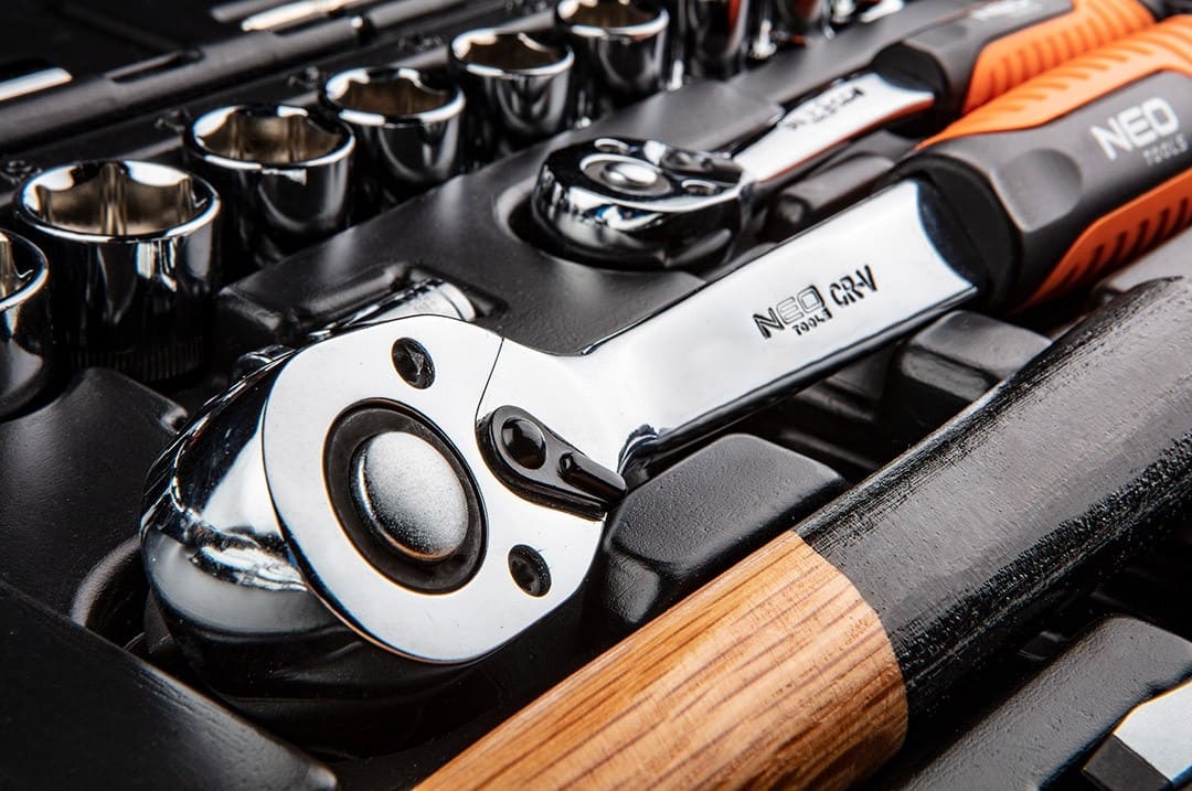 Neo Tools Hylsnyckelsats 100 delar 1/2, 1/4, NeoTools - 5