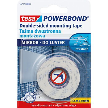 Tesa Mounting Tape Double Foam for Mirrors 1.5M:19 mm PRO