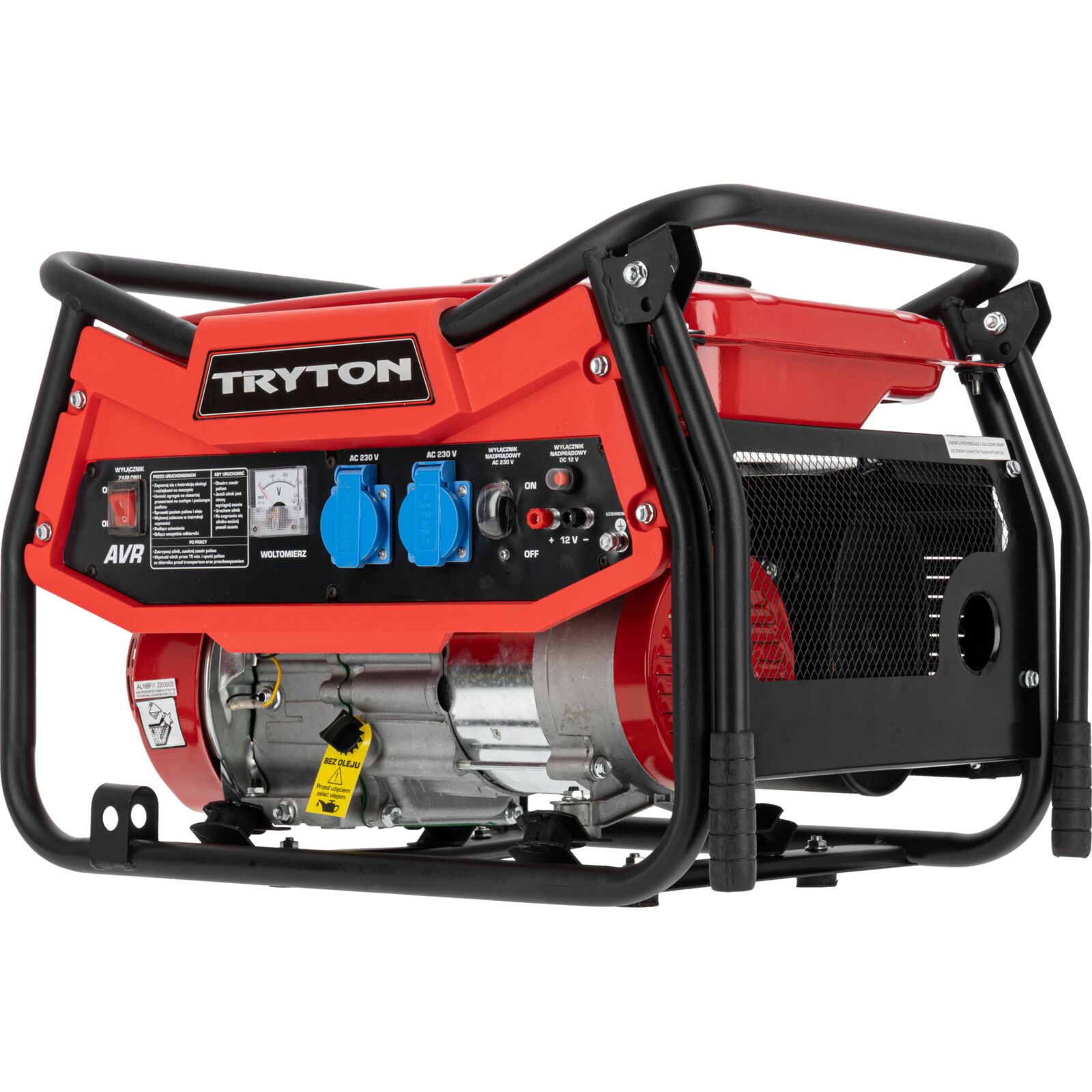 Elver, bensin generator 2000W, AVR, 2 x 230V, 12V, Tryton - 2