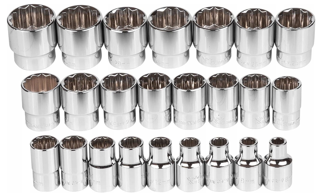RICHMANN EXCLUSIVE Hylsa 12-kantig 1/2, sats 24st hylsor 8-32 mm, Richman Exclusive