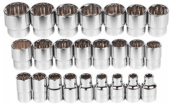 RICHMANN EXCLUSIVE Hylsa 12-kantig 1/2, sats 24st hylsor 8-32 mm, Richman Exclusive