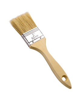 Penslar 50st 50 mm x 21 cm träskaft, natur borst
