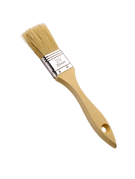 Penslar 50st 25 mm x 20 cm träskaft, natur borst