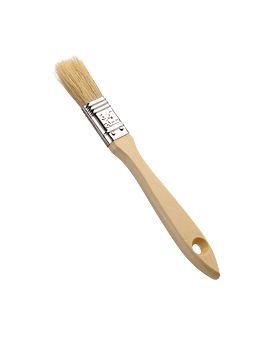 Penslar 50st 20 mm x 19, 5 cm träskaft, natur borst