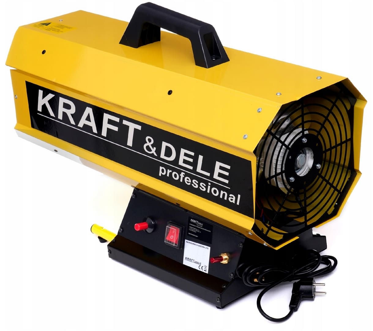 KRAFT&DELE Värmefläkt 60kW för bygg, gasolvärmare LPG 872 m³/h, KRAFT & DELE - 3