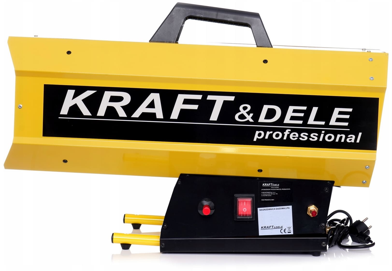 KRAFT&DELE Värmefläkt 60kW för bygg, gasolvärmare LPG 872 m³/h, KRAFT & DELE - 4