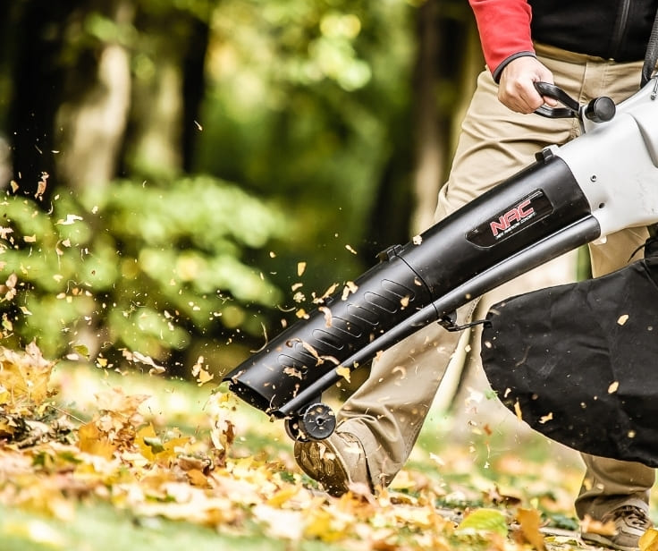 Lövblås eldriven lätt, lövsug - 240V 3200W lövuppsamlare, 14 m3/min, 40L, 10:1, 10000-15000 RPM, NAC - 2