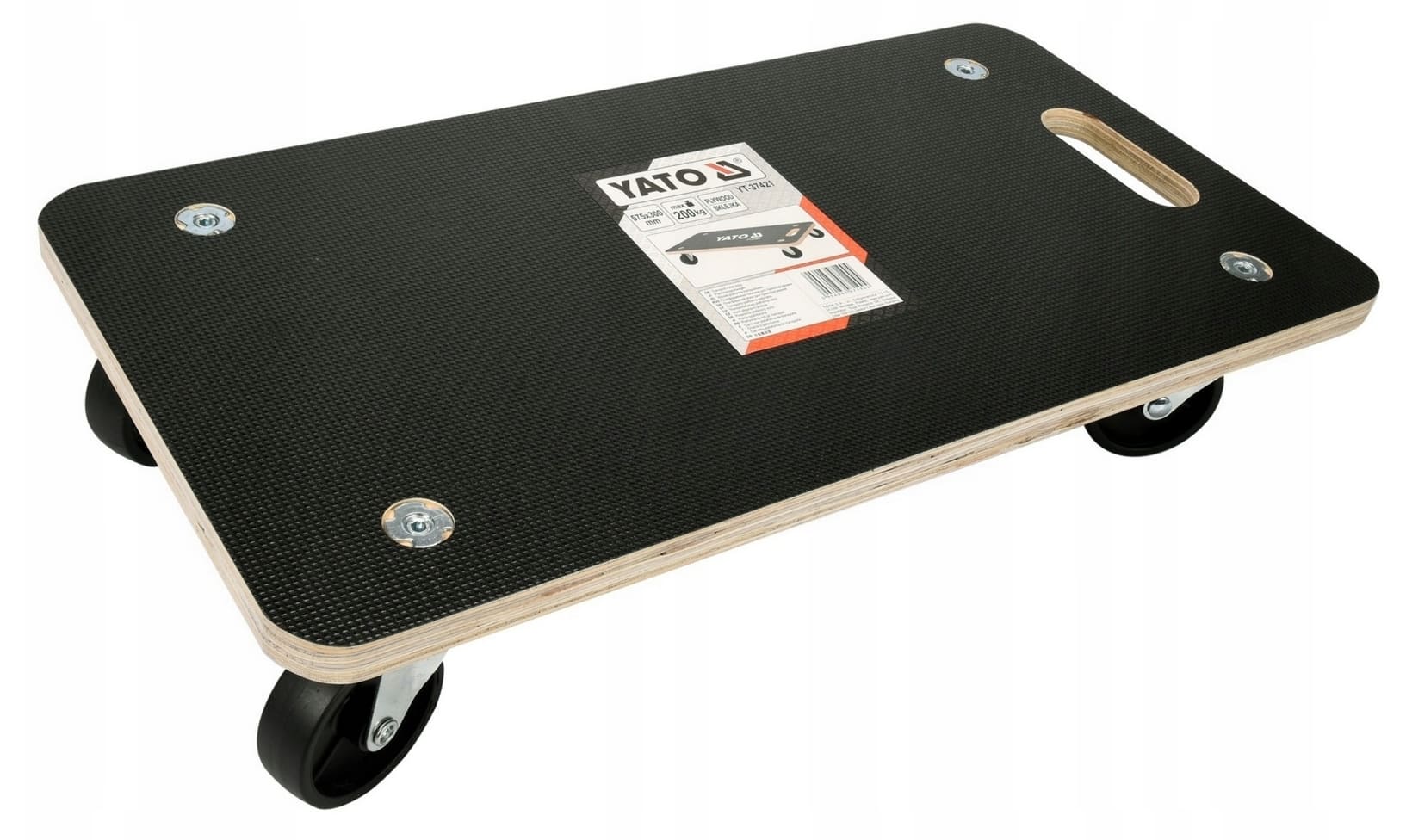 Yato Flyttvagn 200 kg platt 57 x 30 cm transportvagn, transportkärra, lastkärra - 2