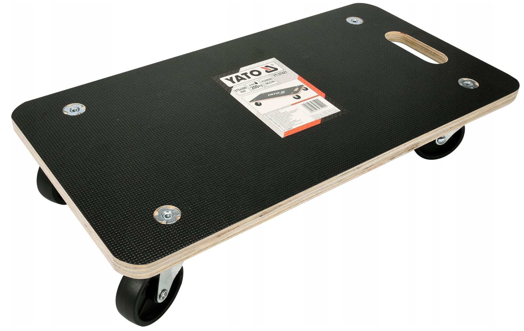 Yato Flyttvagn 200 kg platt 57 x 30 cm transportvagn, transportkärra, lastkärra - 4