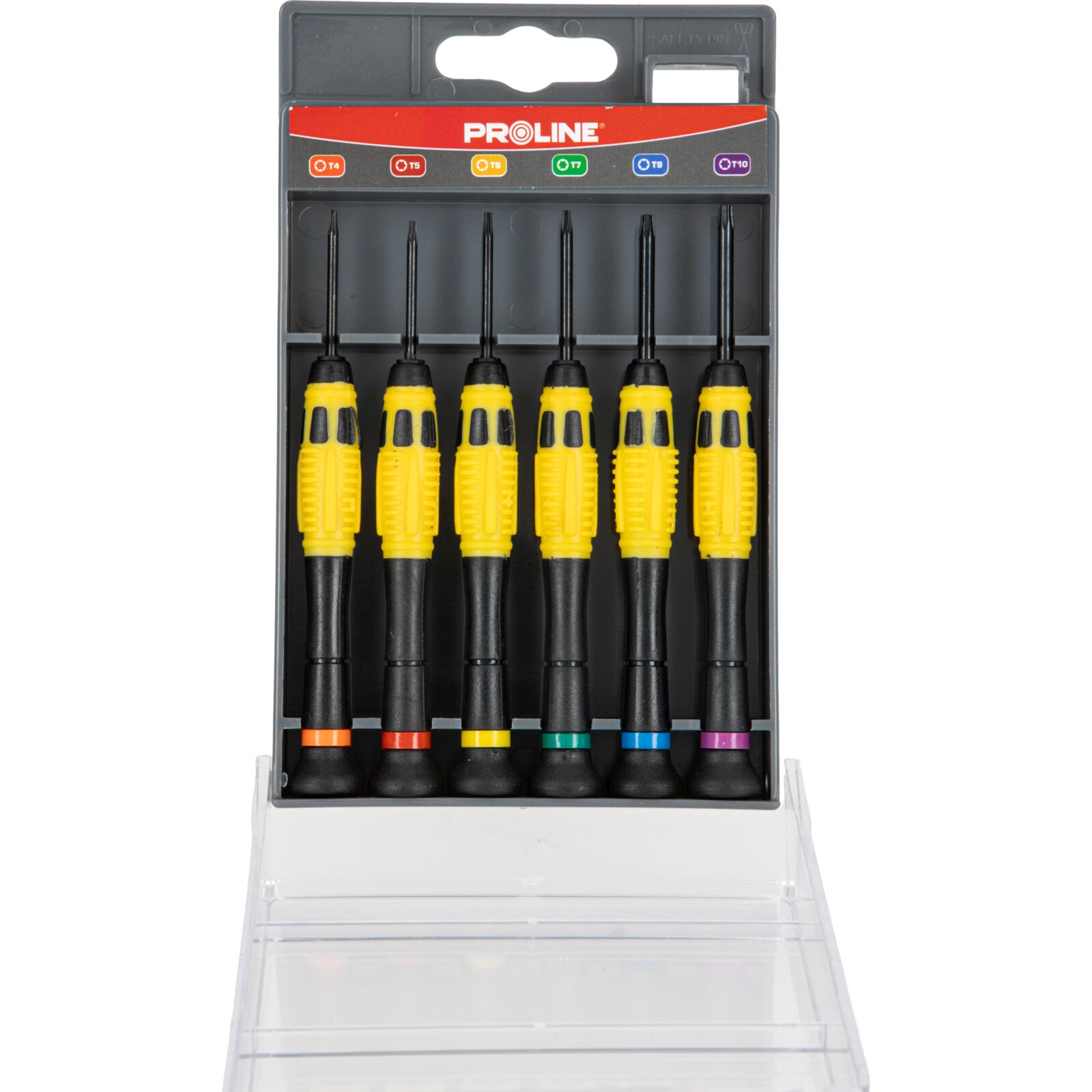 PROLINE TOOLS Klockverktyg, precisionsverktyg - precisionsskruvmejslar TORX T4-T10, 6st, Proline - 4