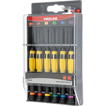 PROLINE TOOLS Klockverktyg, precisionsverktyg - precisionsskruvmejslar TORX T4-T10, 6st, Proline