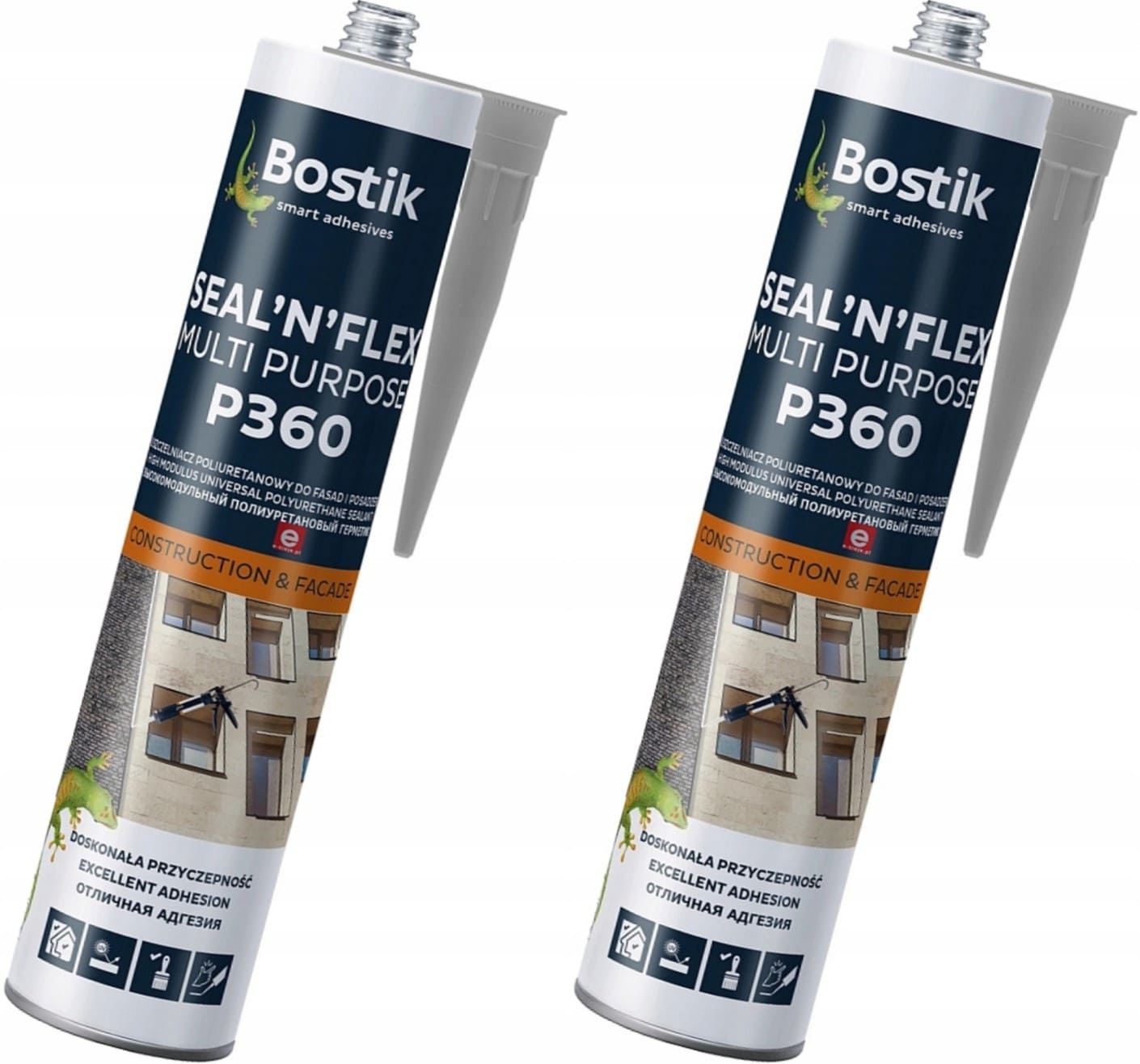Bostik P3602 st Seal’n’Flex polyuretantätning grå 300 ml, bygg och fasad